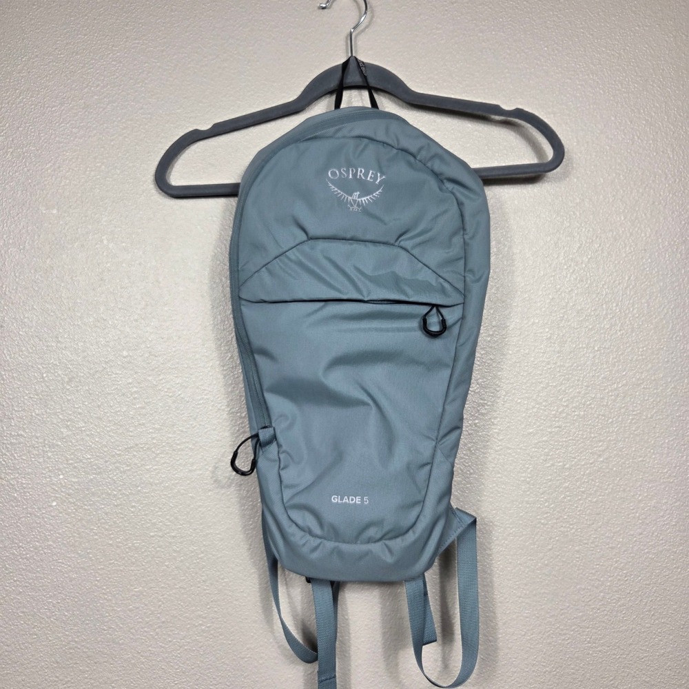 Osprey Glade 5 Hydration Backpack Blue Gray Orange Cycling Hiking Trail Pack